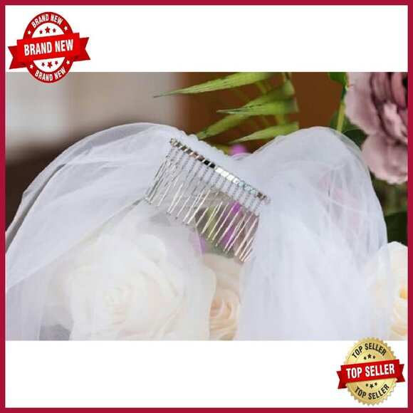 Long Chapel Lace Bridal Veil with Comb, Soft Tulle Material main image 7